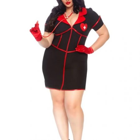 Women's Plus Size Bedside Babe Naughty Nurse Costume